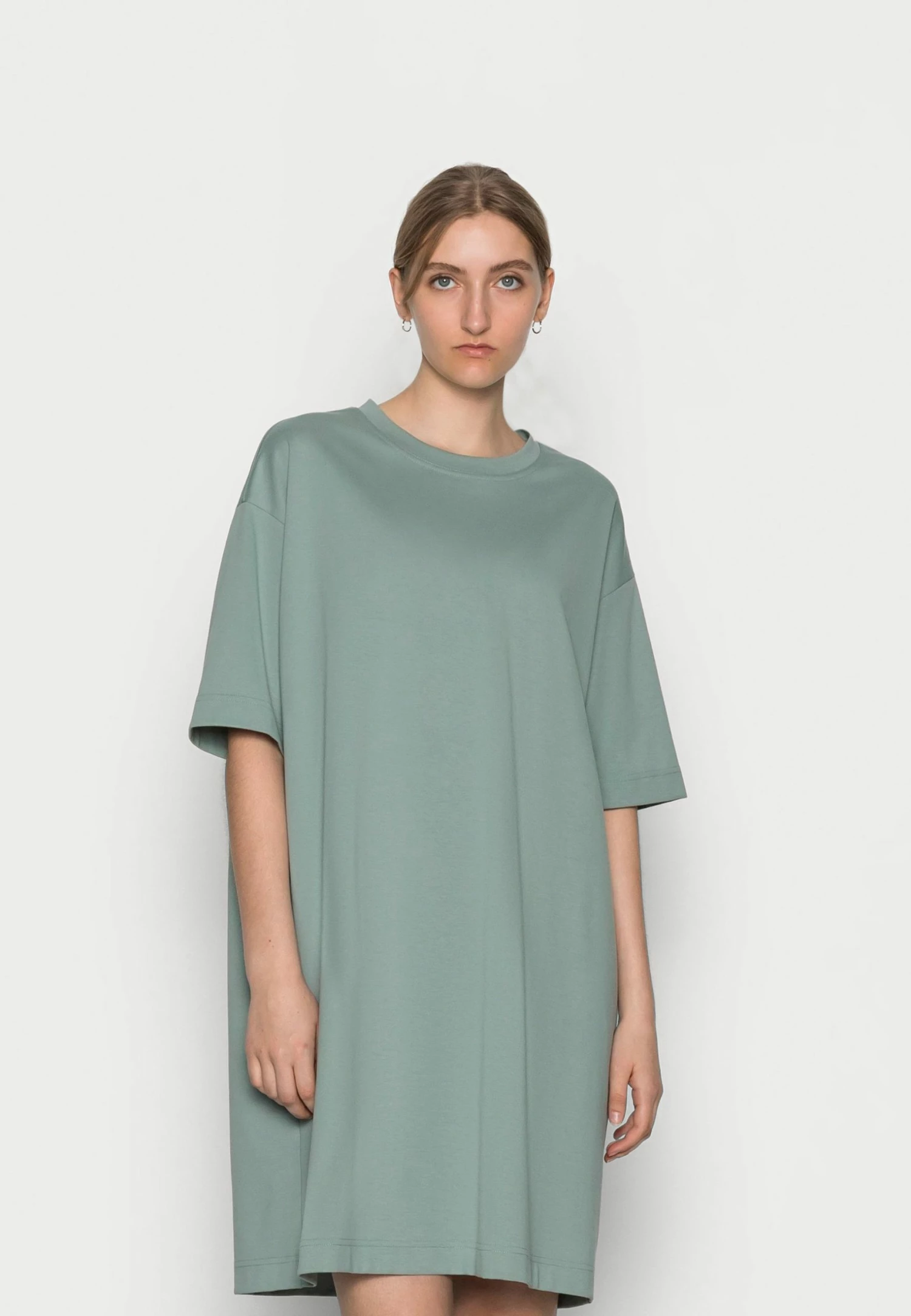 De gros 😀 Qualité garantie 100% ARKET Robe en jersey👗 dress col rond women 🎁 3 De gros 😀 Qualité garantie 100% ARKET Robe en jersey👗 dress col rond women 🎁