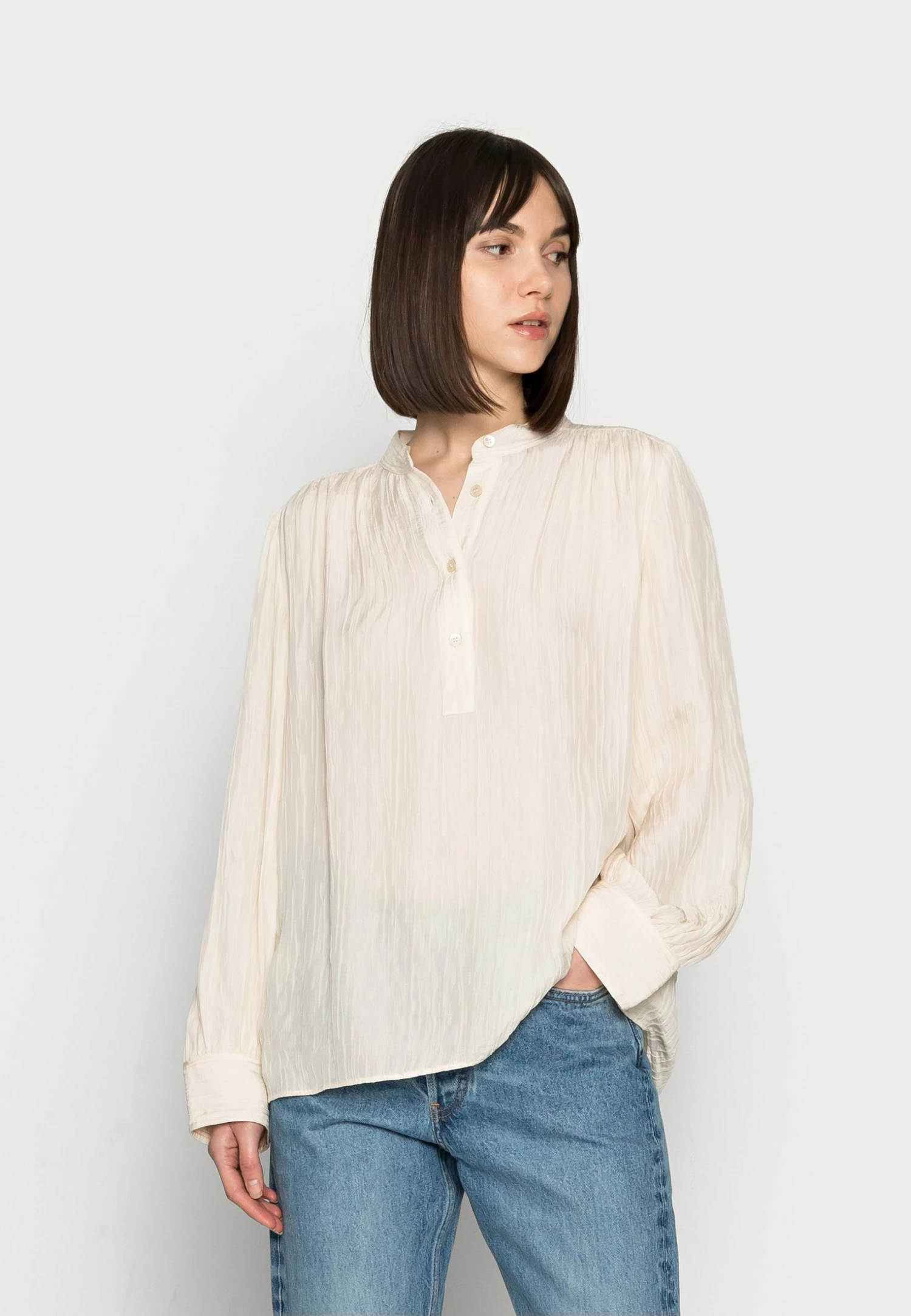 Top 10 👏 Garantie De Qualité 100% ARKET Chemisier shirt col tunisien women 👏 3 Top 10 👏 Garantie De Qualité 100% ARKET Chemisier shirt col tunisien women 👏