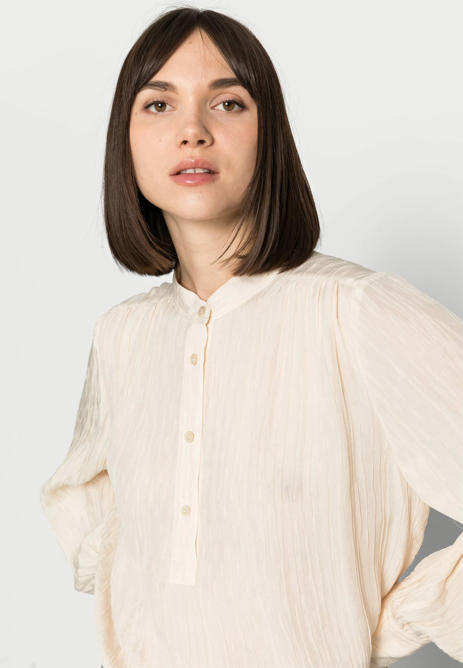 Top 10 👏 Garantie De Qualité 100% ARKET Chemisier shirt col tunisien women 👏 6 Top 10 👏 Garantie De Qualité 100% ARKET Chemisier shirt col tunisien women 👏 – Image 4