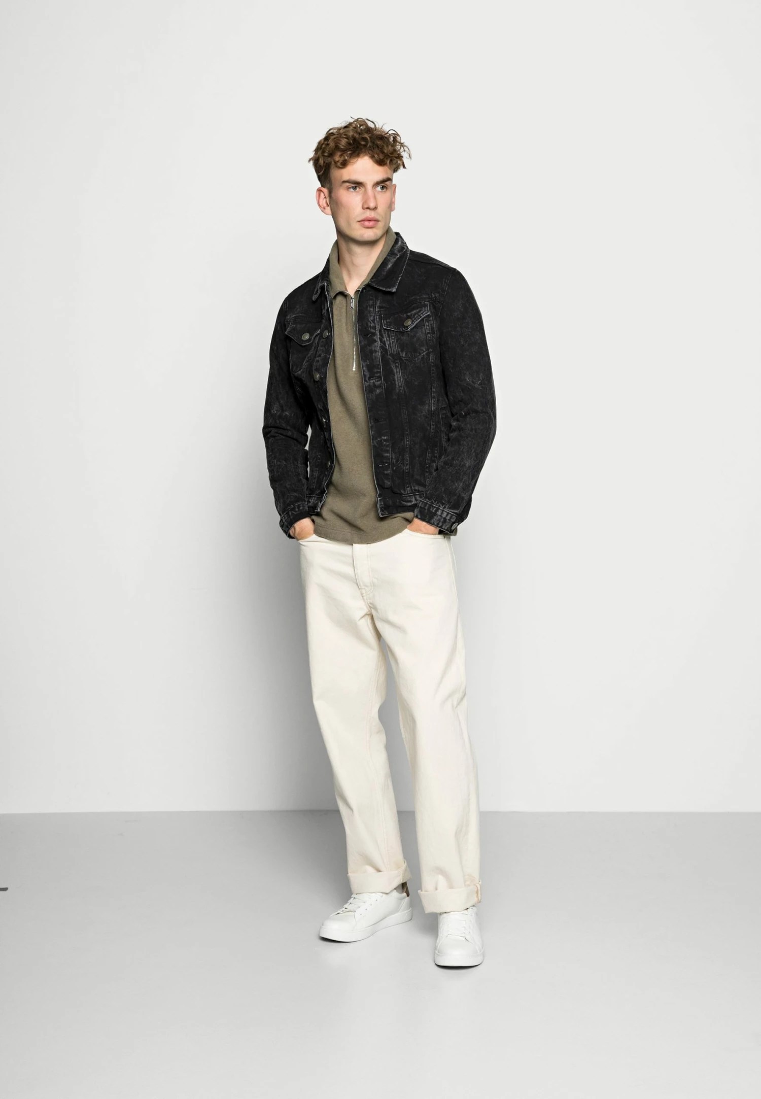 Vente flash 🤩 ARKET Sweatshirt Pas Cher pullover col camionneur men 🎉 4 Vente flash 🤩 ARKET Sweatshirt Pas Cher pullover col camionneur men 🎉 – Image 2